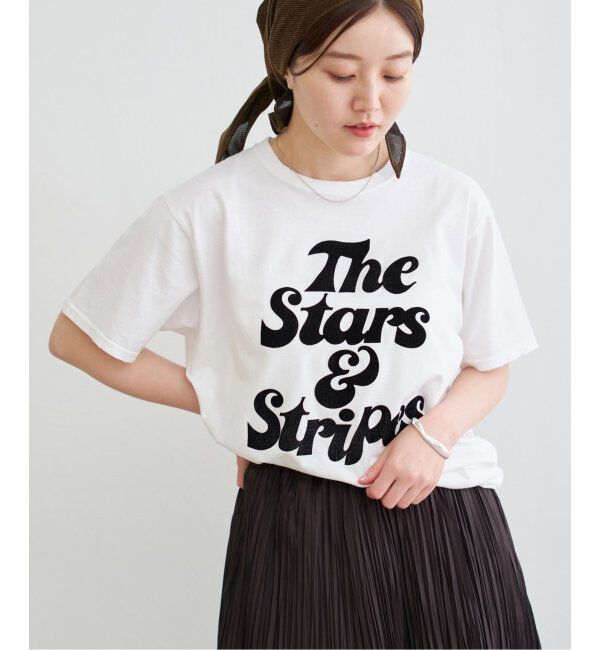 IENA「COUTURE D&rsquo;ADAM/クチュールドアダム TheStars&Stripes Tシャツ」|Tシャツ・カットソー|