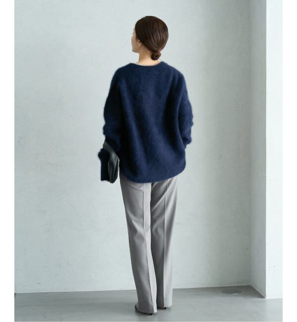 IENA「《追加2》ウォッシャブル 裏起毛セミフレアパンツ」|スラックス|