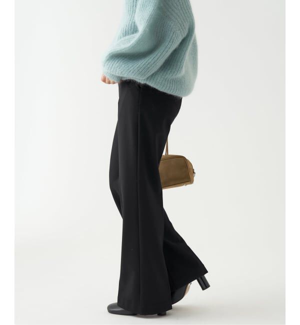 IENA「《追加2》ウォッシャブル 裏起毛セミフレアパンツ」|スラックス|