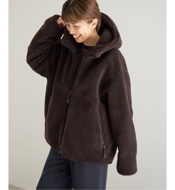 IENA「Maison IENA フードボアブルゾン」|その他|ブラウン