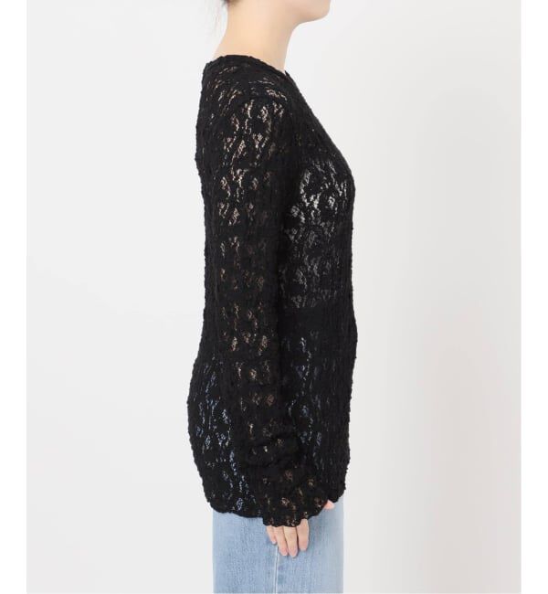 IENA「《追加2》Flowerストレッチレースプルオーバー」|Tシャツ・カットソー|