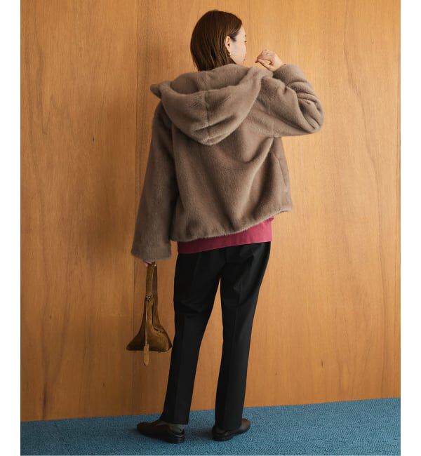 SLOBE IENA「《WEB限定/追加》FAKEファーフードブルゾン」|その他|