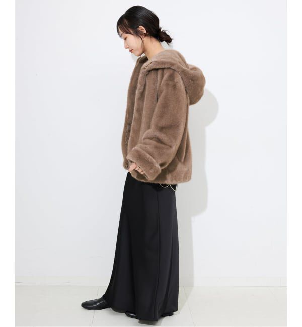 SLOBE IENA「《WEB限定/追加》FAKEファーフードブルゾン」|その他|