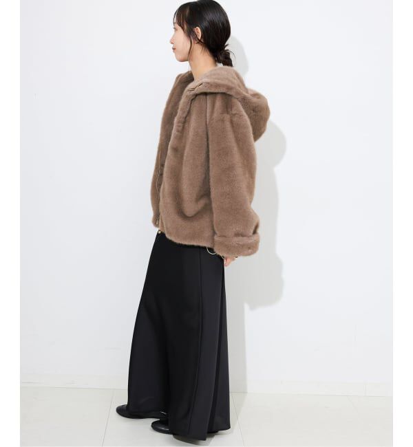 SLOBE IENA「《WEB限定/追加》FAKEファーフードブルゾン」|その他|