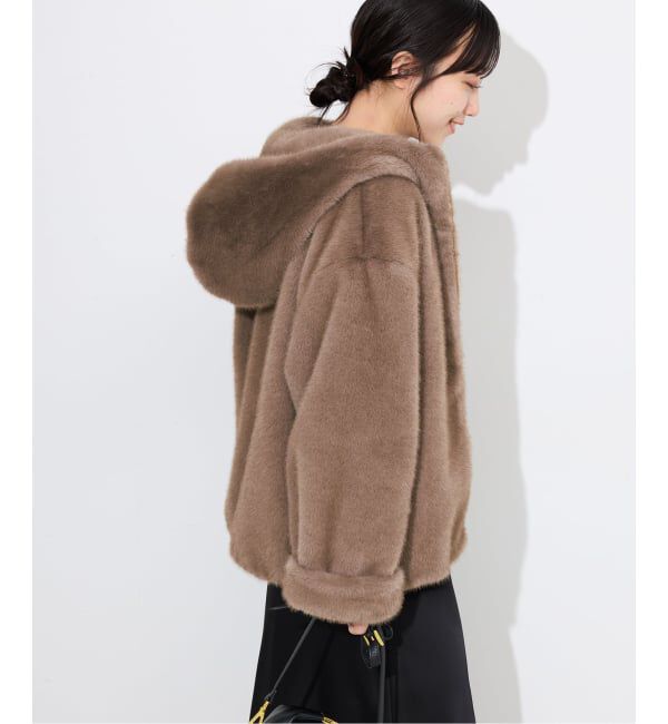 SLOBE IENA「《WEB限定/追加》FAKEファーフードブルゾン」|その他|