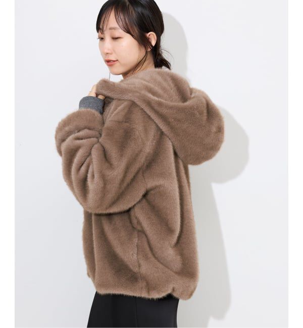 SLOBE IENA「《WEB限定/追加》FAKEファーフードブルゾン」|その他|