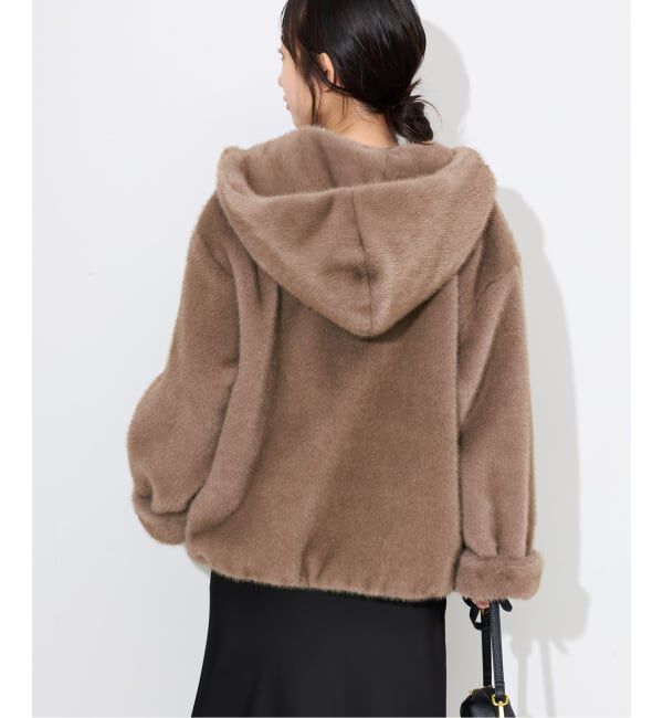 SLOBE IENA「《WEB限定/追加》FAKEファーフードブルゾン」|その他|