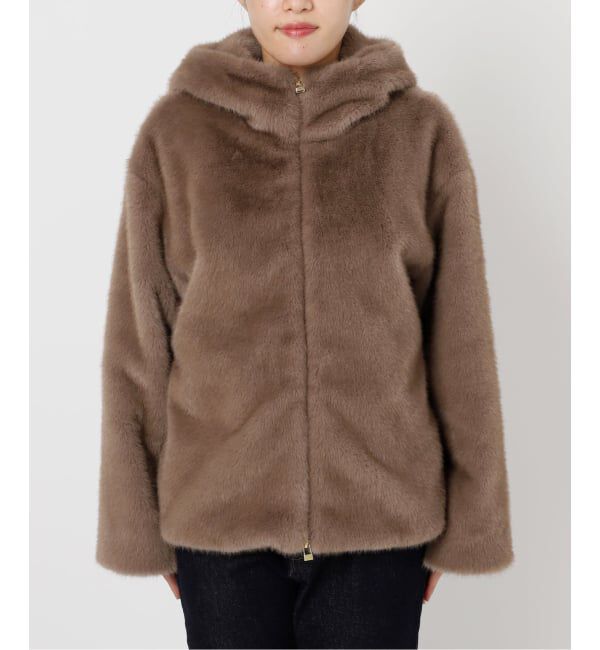 SLOBE IENA「《WEB限定/追加》FAKEファーフードブルゾン」|その他|