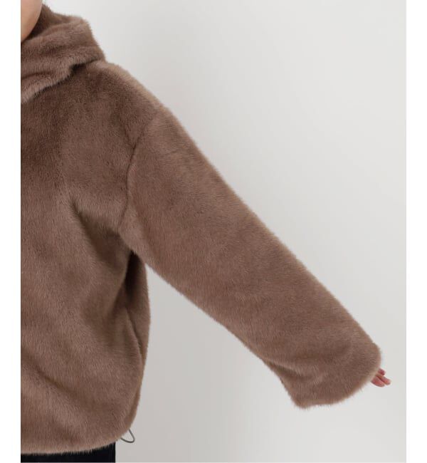 SLOBE IENA「《WEB限定/追加》FAKEファーフードブルゾン」|その他|