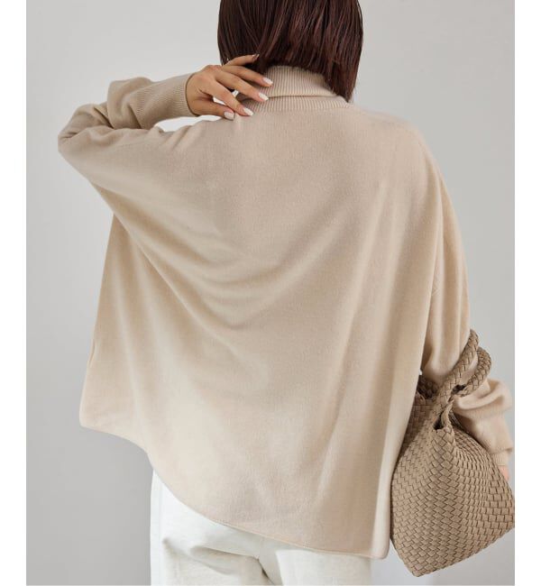 IENA「《追加》Fineニュージーウール ハイネックプルオーバー」|ニット・セーター|