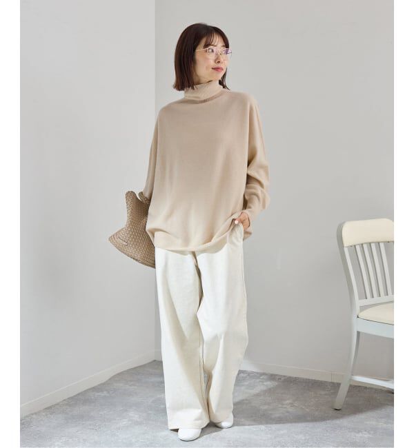 IENA「《追加》Fineニュージーウール ハイネックプルオーバー」|ニット・セーター|