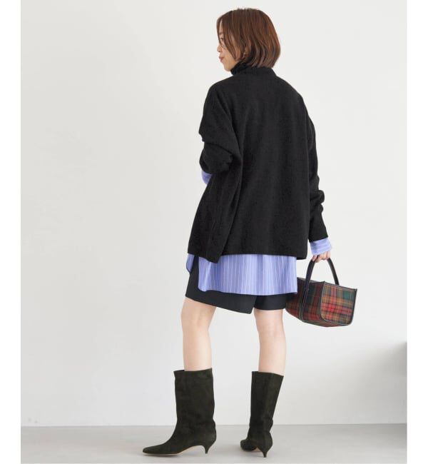 IENA「《追加》Fineニュージーウール ハイネックプルオーバー」|ニット・セーター|