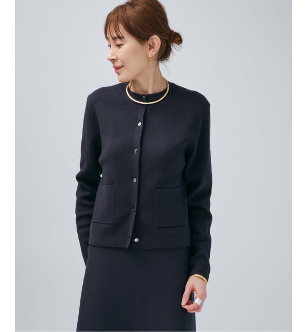 VERMEIL par iena「《予約》スムースクルーネックショートカーディガン」|カーディガン|