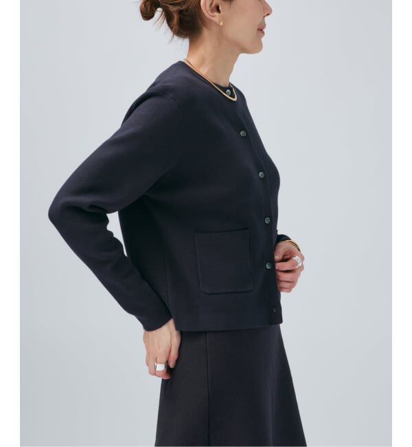 VERMEIL par iena「《予約》スムースクルーネックショートカーディガン」|カーディガン|