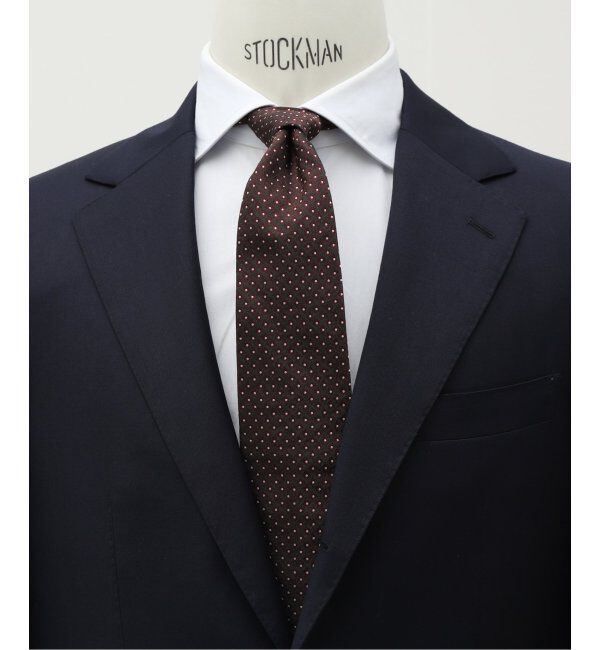 EDIFICE「PB ピンドットタイ」|ネクタイ・蝶ネクタイ|ボルドー