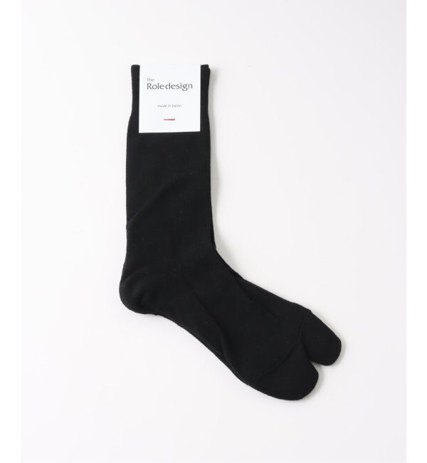 EDIFICE「THE ROLE DESIGN (ザ ロールデザイン) PLANE RIB SOCKS MENS RLD-666-239023」|ソックス|ブラック