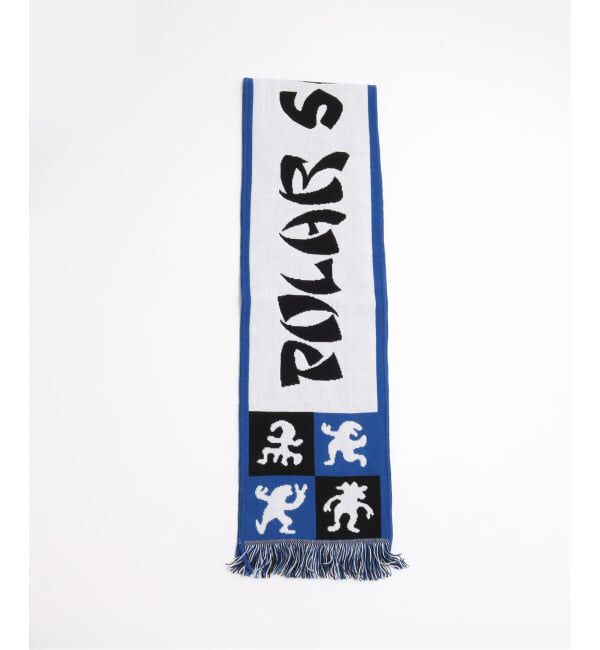 JOURNAL STANDARD「POLAR SKATE CO./ポーラースケートカンパニー Football Scarf Checkers」|マフラー|ネイビー