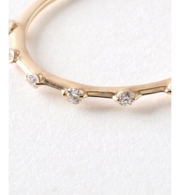 Lilas by Spick&Span「7ピースダイヤステーションピンキーリング K10」|リング|