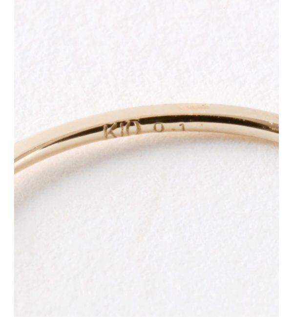 Lilas by Spick&Span「7ピースダイヤステーションピンキーリング K10」|リング|