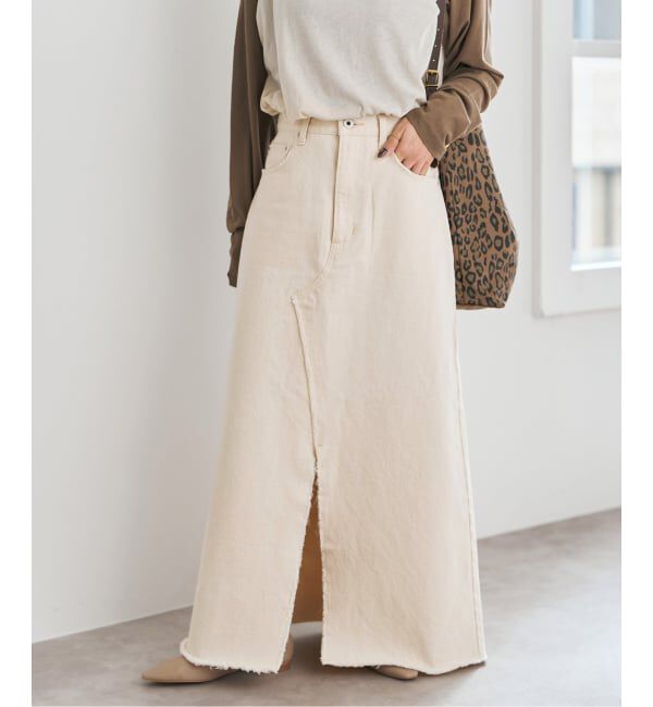 Spick and Span「《予約》5 1/2 TRAPEZE LINE SKIRT」|スカート|ナチュラル