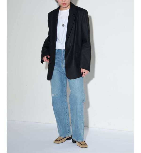 GRISE「《予約》GRISEレザースクエアギャザーローファー」|ローファー|