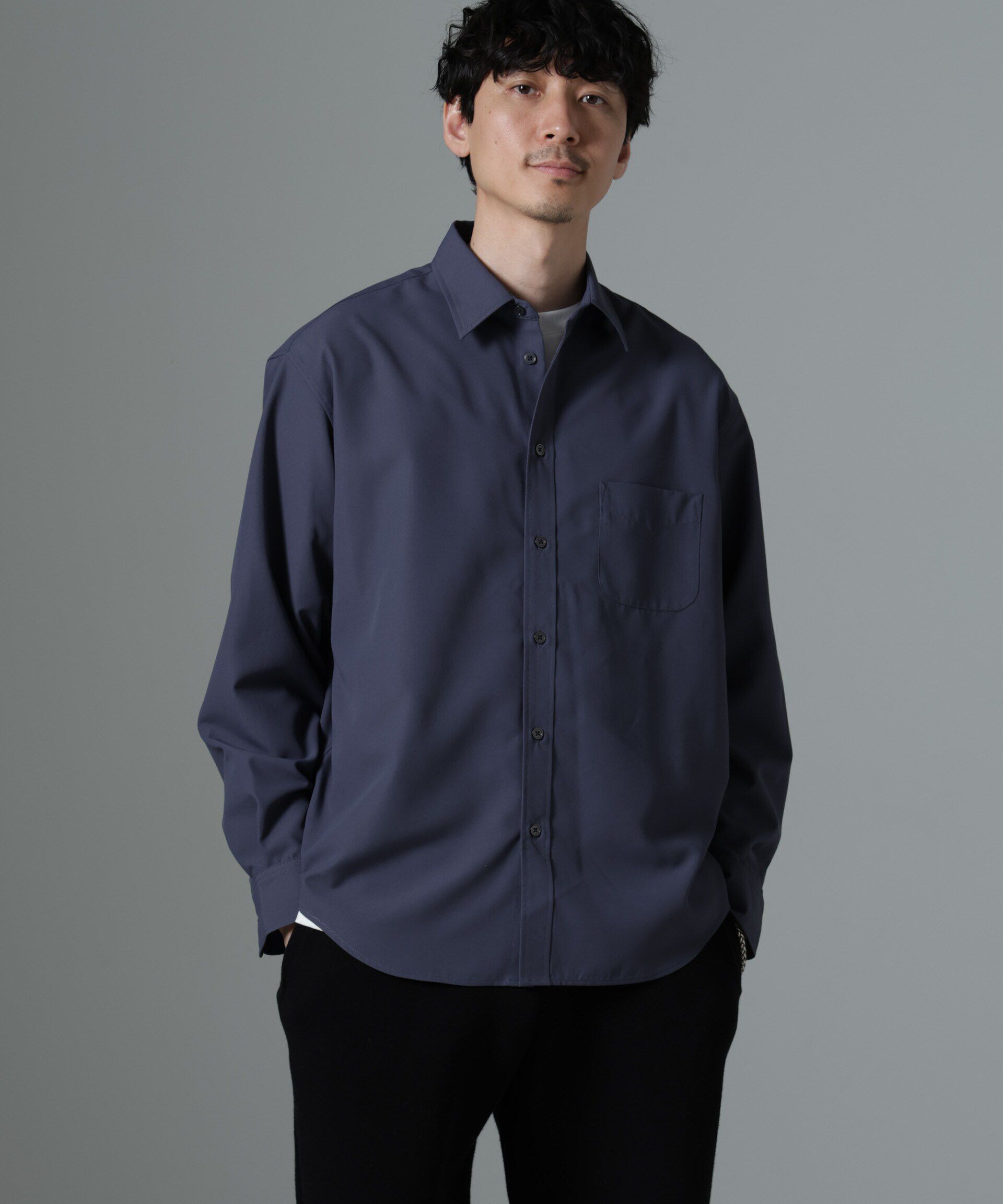 nano･universe「AMATA コットンタッチレギュラーカラーシャツ」|シャツ・ブラウス|