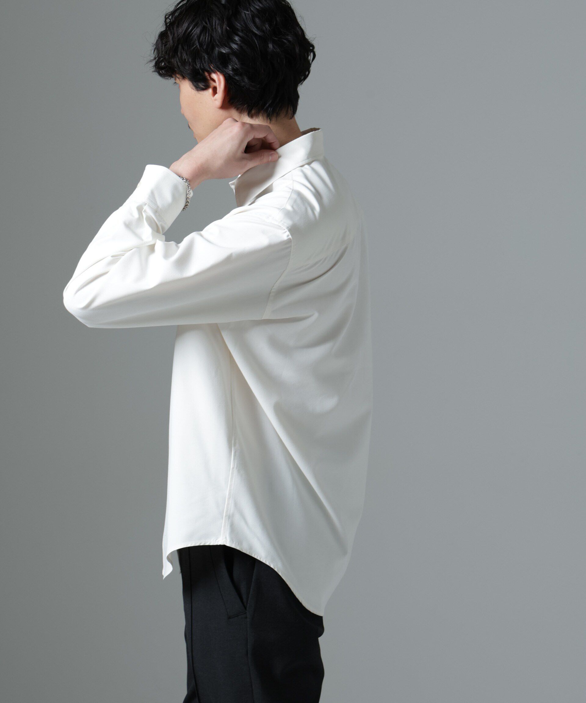 nano･universe「AMATA コットンタッチレギュラーカラーシャツ」|シャツ・ブラウス|