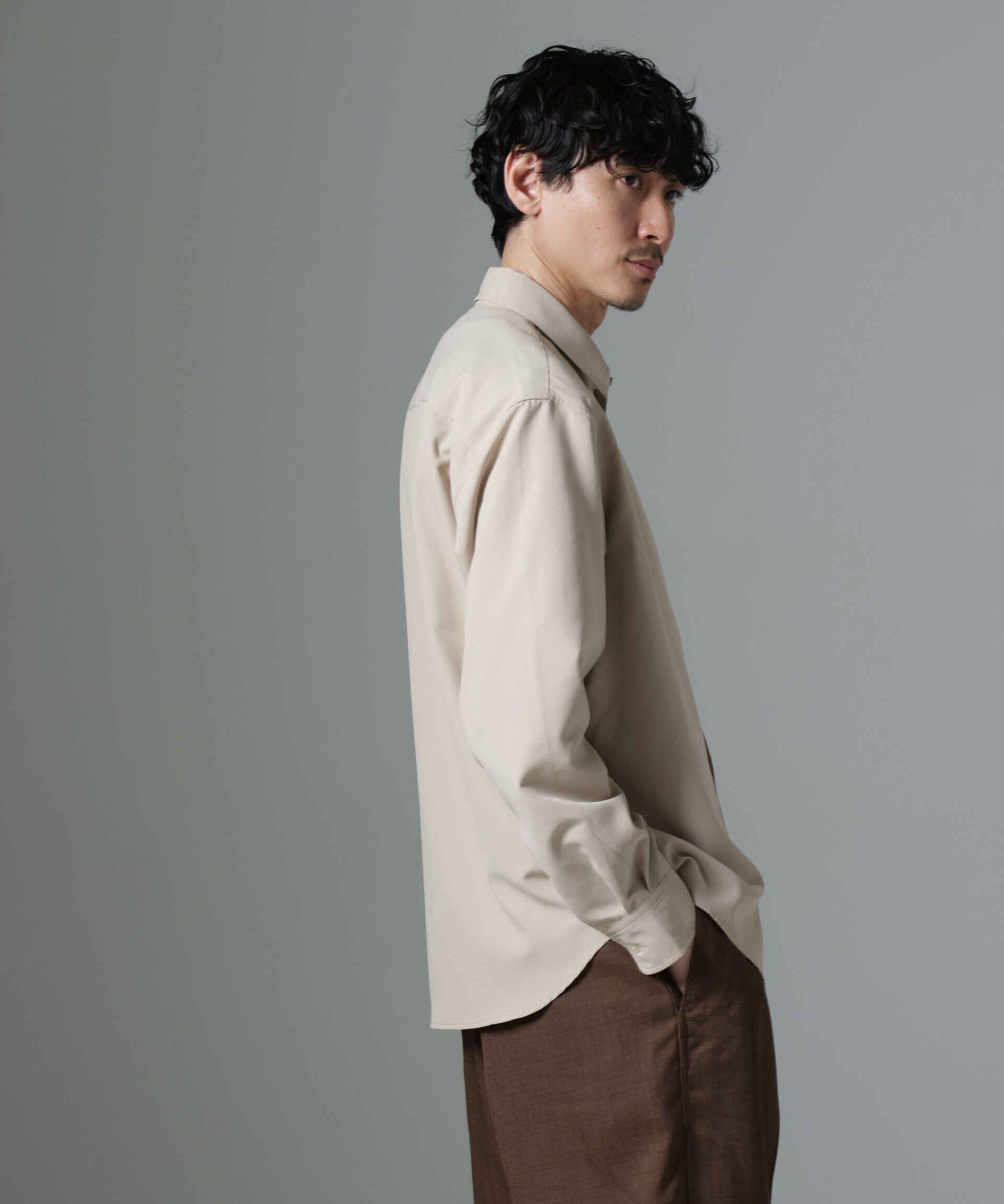 nano･universe「AMATA コットンタッチレギュラーカラーシャツ」|シャツ・ブラウス|