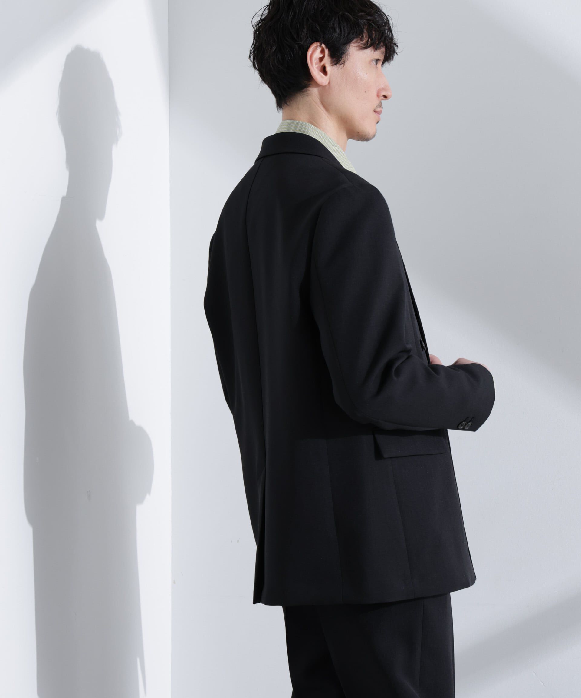 nano･universe「ReflaxR ダブルクロスウェザージャケット（セットアップ可）」|テーラードジャケット|