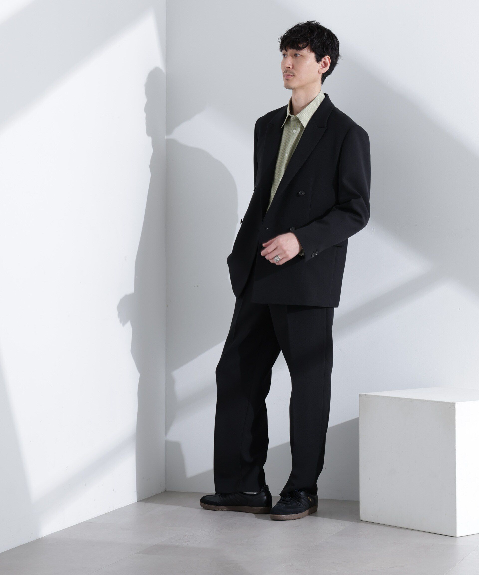 nano･universe「ReflaxR ダブルクロスウェザージャケット（セットアップ可）」|テーラードジャケット|