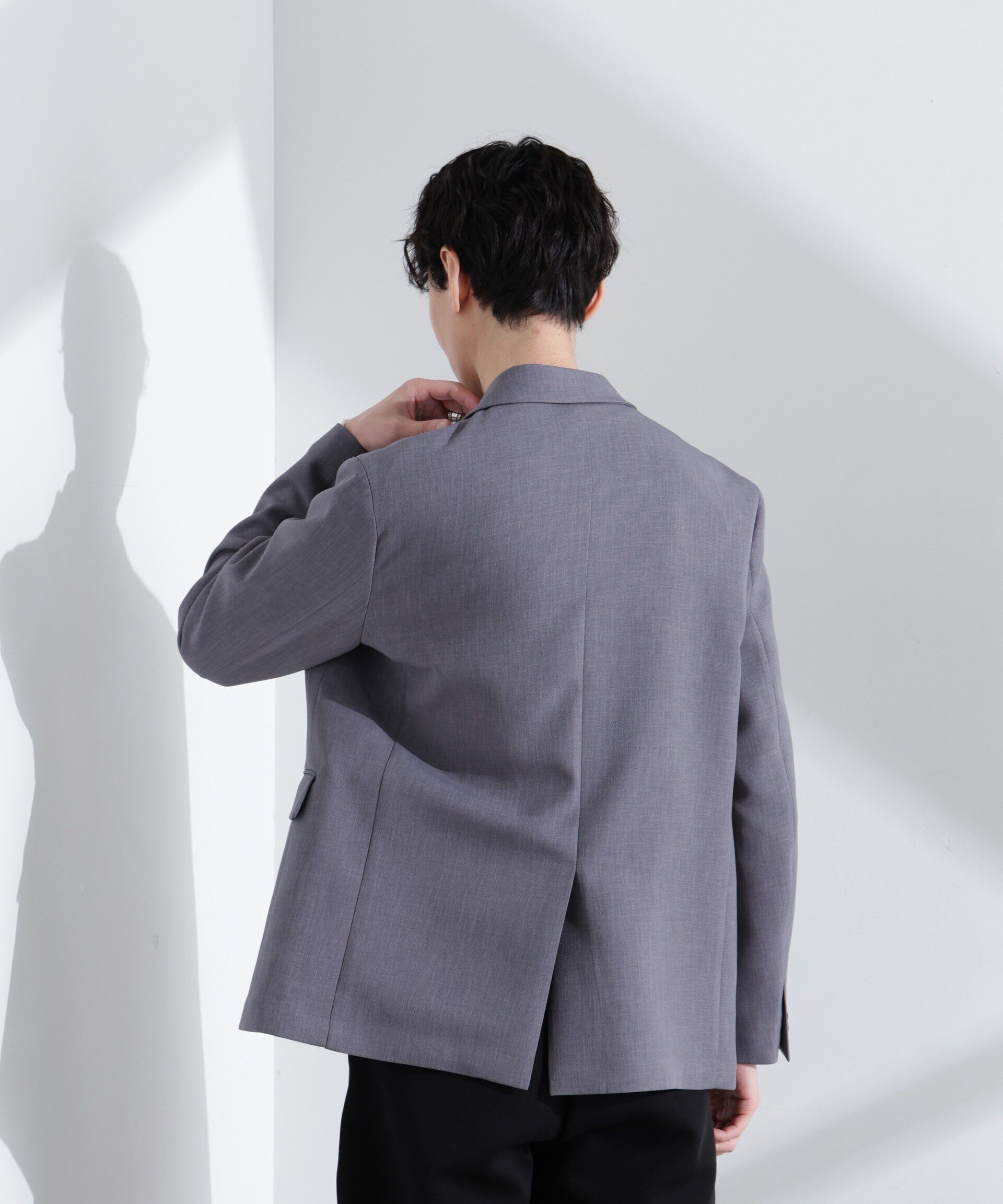 nano･universe「ReflaxR ダブルクロスウェザージャケット（セットアップ可）」|テーラードジャケット|