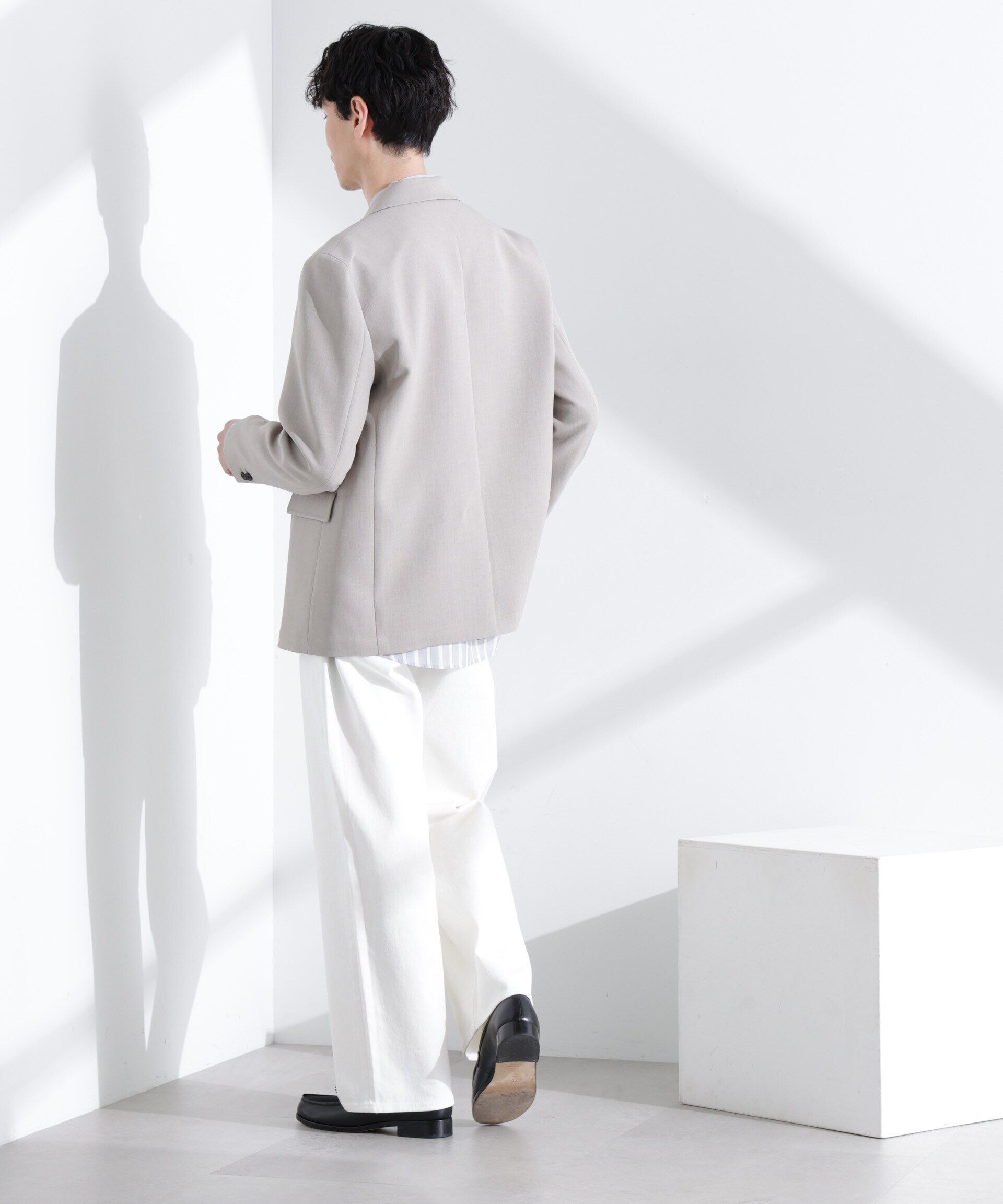 nano･universe「ReflaxR ダブルクロスウェザージャケット（セットアップ可）」|テーラードジャケット|