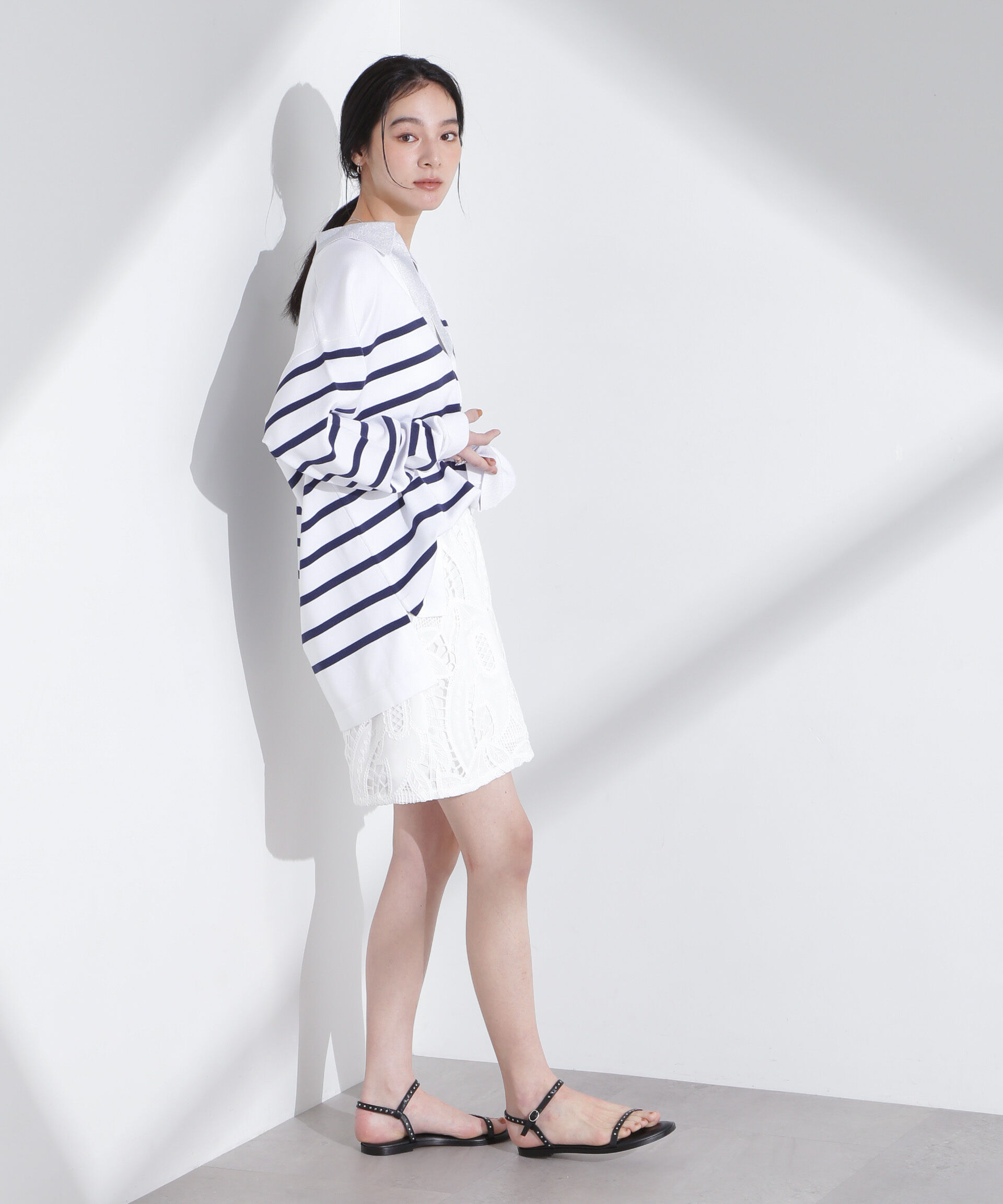 nano･universe「イージーレースショートパンツ」|チノ|