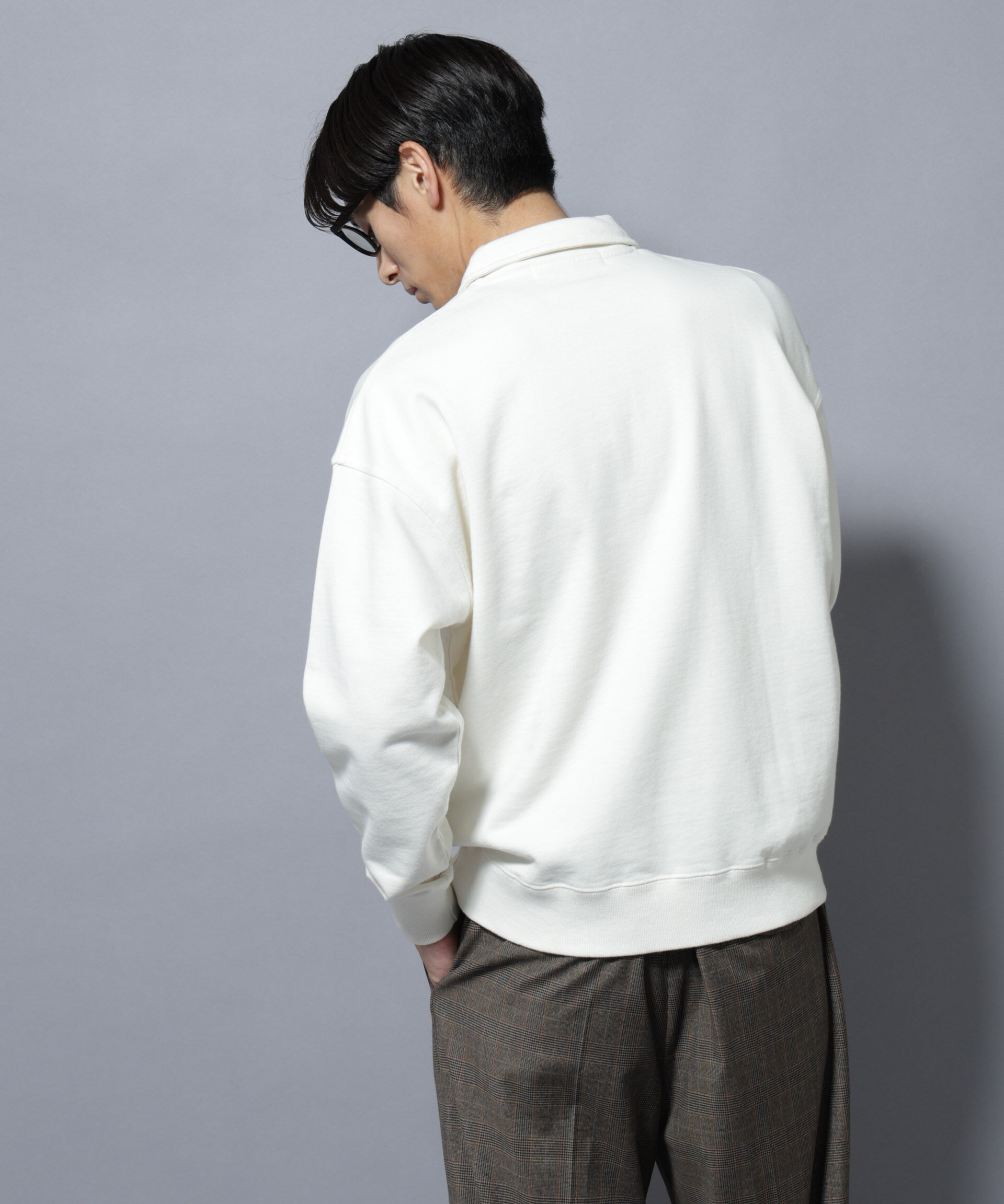 nano･universe「ヴィンテージライク ハーフZIPスウェット」|Tシャツ・カットソー|