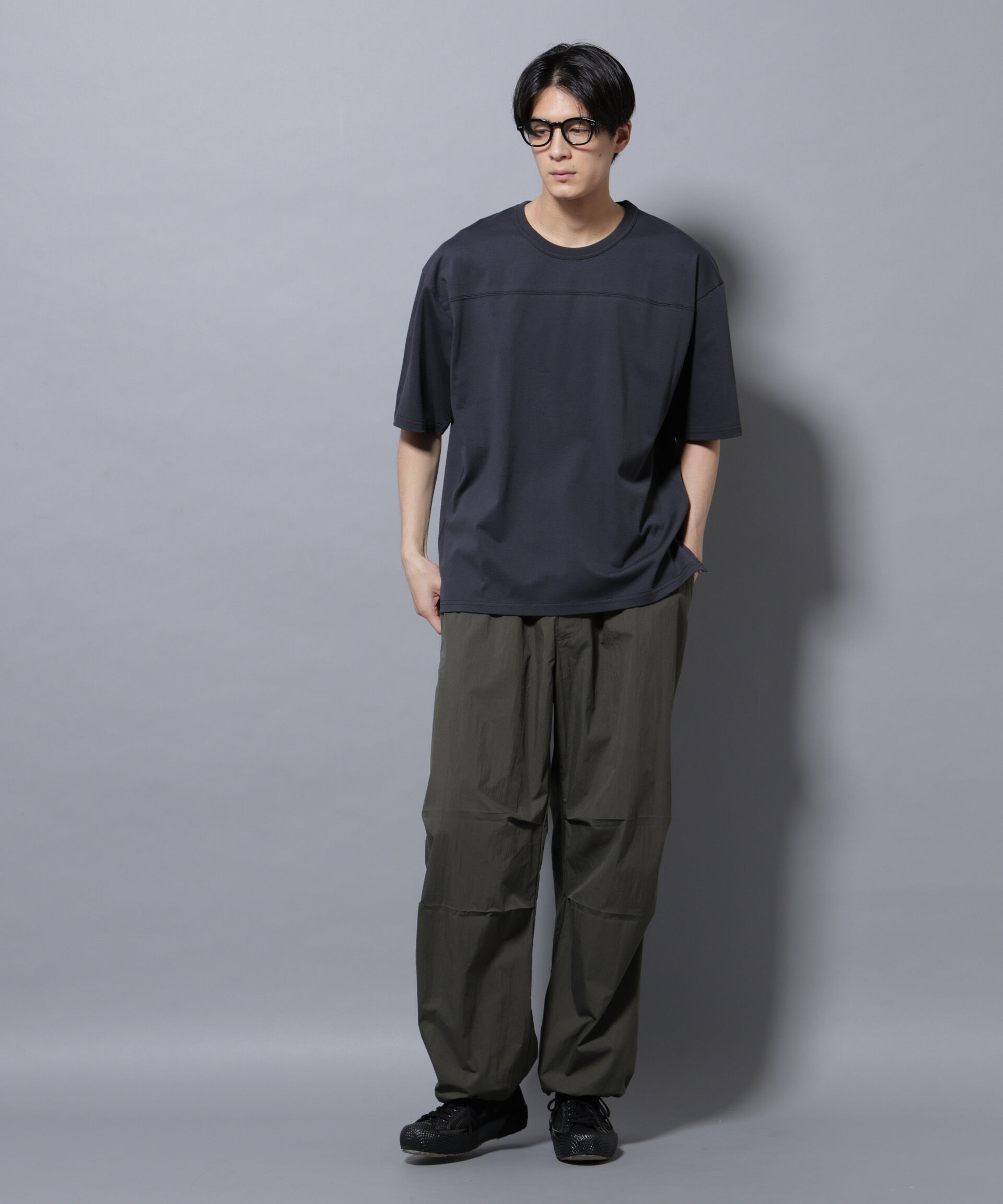 nano･universe「リラックスフットボールＴシャツ 半袖」|Tシャツ・カットソー|