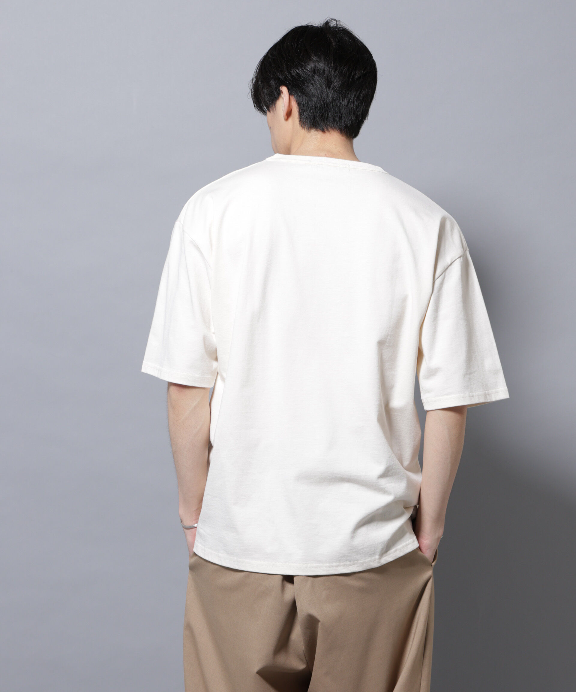 nano･universe「リラックスフットボールＴシャツ 半袖」|Tシャツ・カットソー|