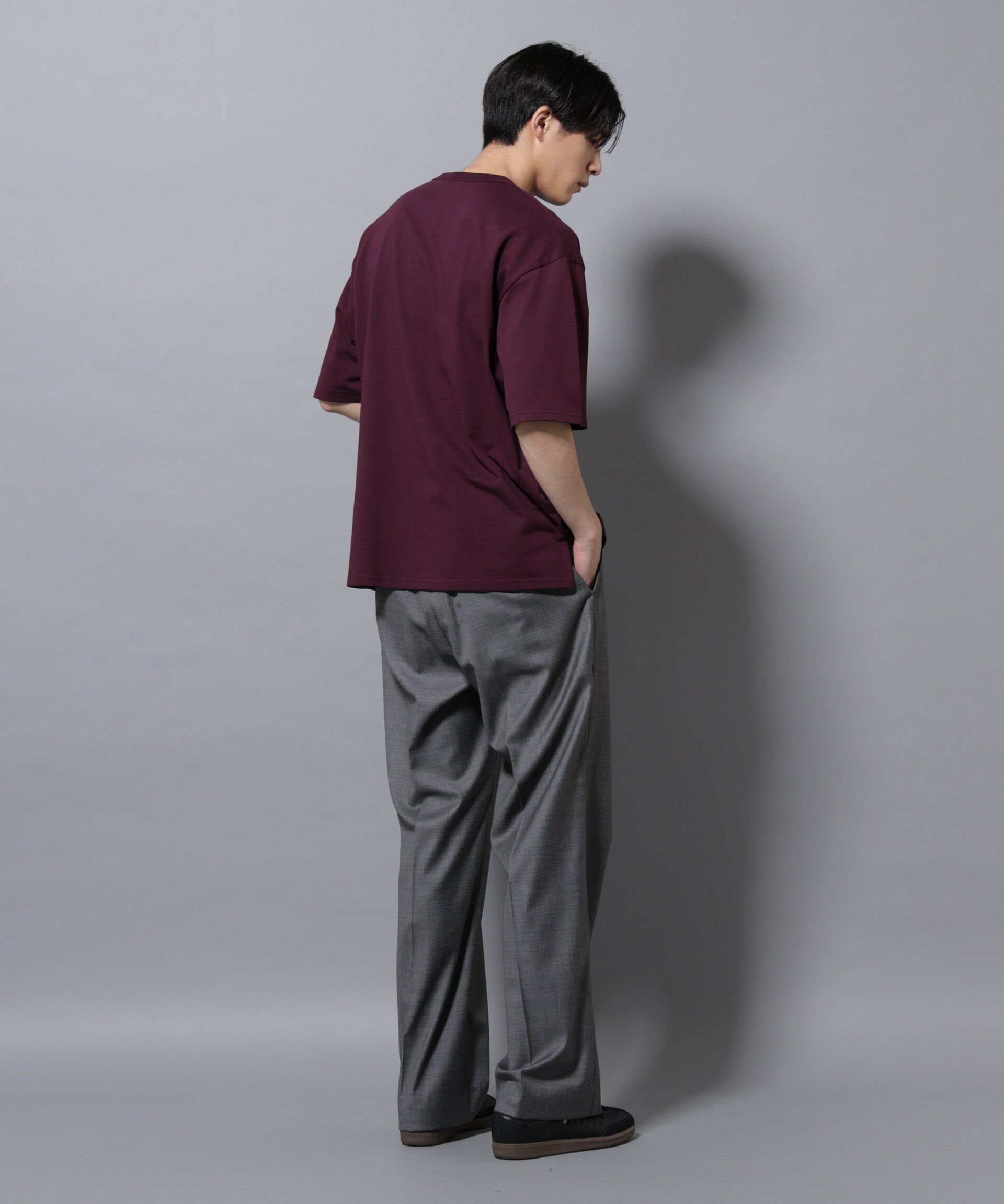 nano･universe「リラックスフットボールＴシャツ 半袖」|Tシャツ・カットソー|