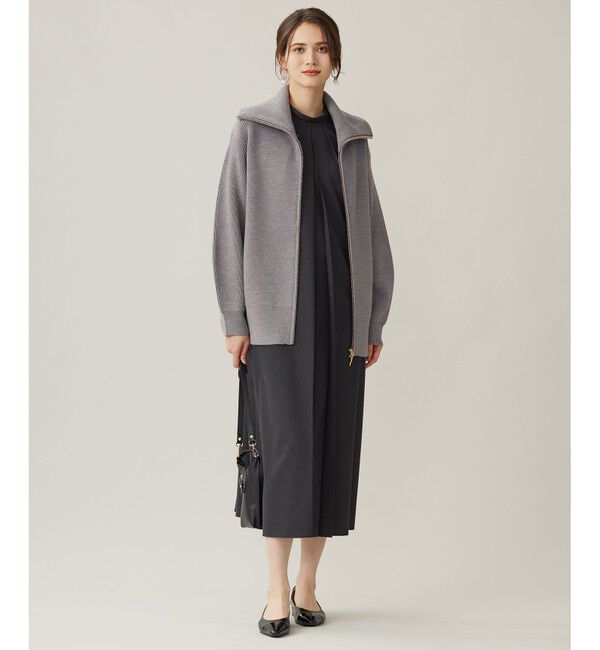 自由区「【洗える】ジップアップニット アウター」|その他|