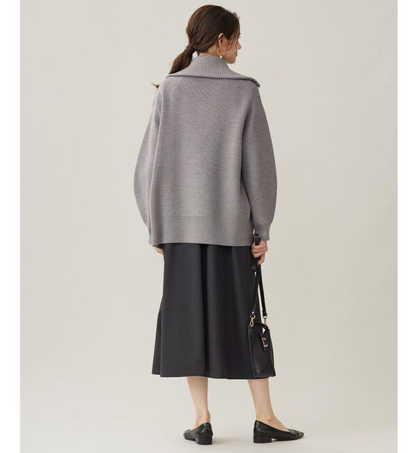 自由区「【洗える】ジップアップニット アウター」|その他|