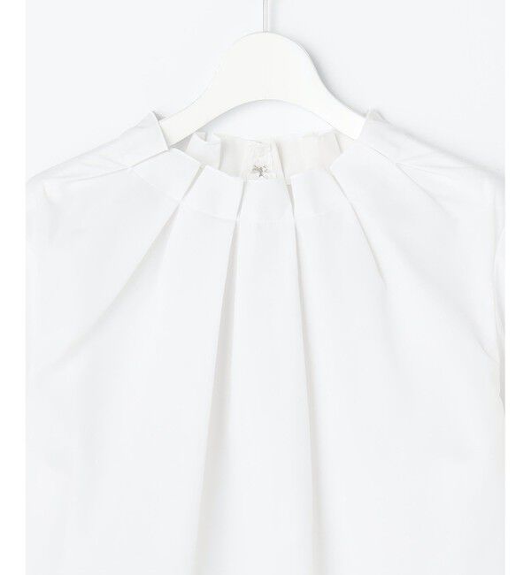 自由区「【カタログ掲載】ナチュラルタッチスタンドカラー ブラウス」|シャツ・ブラウス|