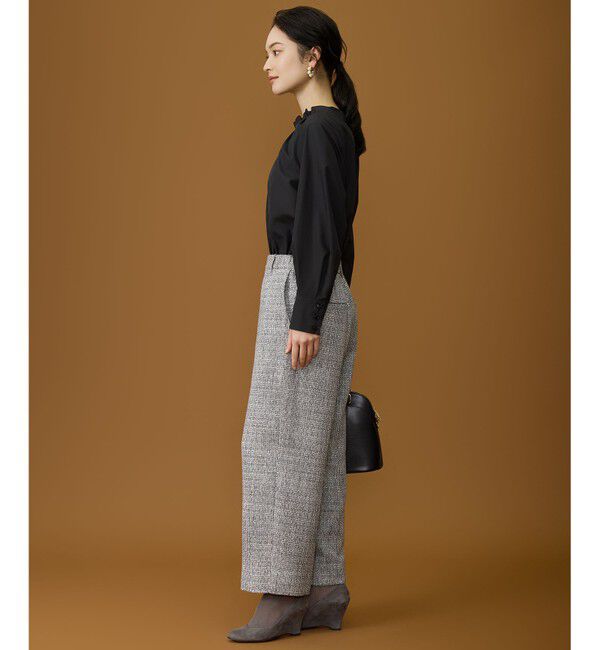 自由区「【カタログ掲載】ナチュラルタッチスタンドカラー ブラウス」|シャツ・ブラウス|