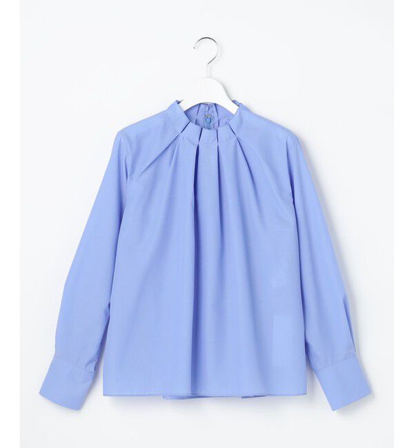 自由区「【カタログ掲載】ナチュラルタッチスタンドカラー ブラウス」|シャツ・ブラウス|