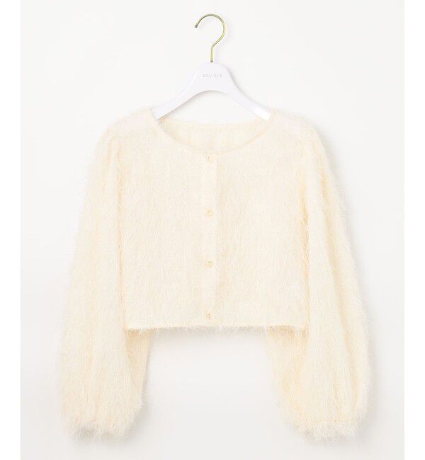 any SiS「【洗える】カットジャカード 羽織」|ノーカラージャケット|