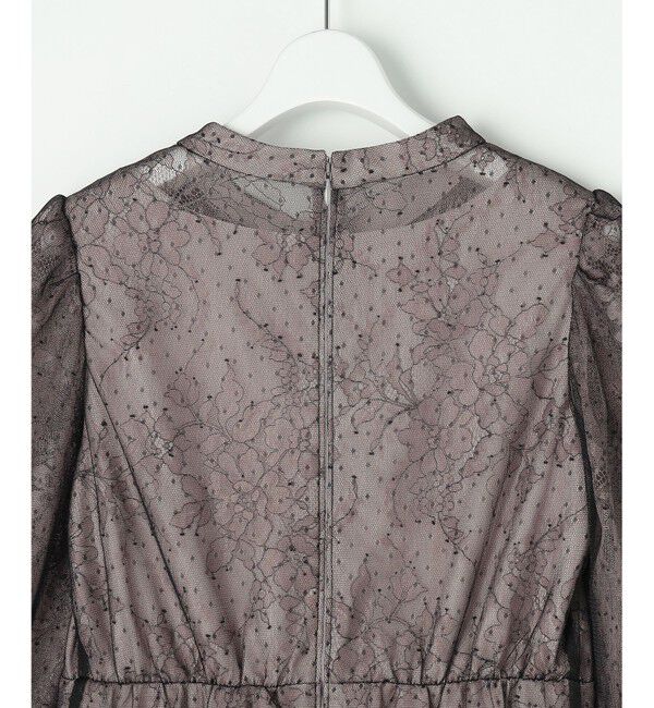 ANY SIS「【Lily Calin】バイカラードットチュール ドレス」|ドレス|