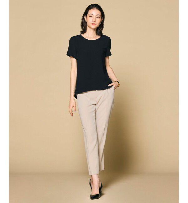 BEIGE,「SHELBY / ハーフスリーブブラウス」|シャツ・ブラウス|