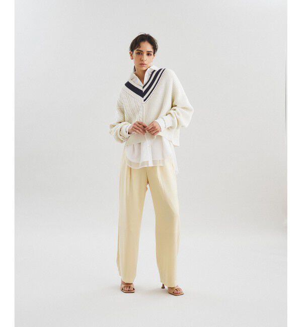  「アシメトリーニットトップ」|ニット・セーター|