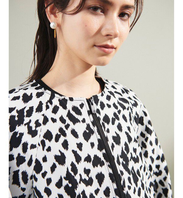 Grace Class「レオパードジャガードブルゾン」|ブルゾン・スタジャン|