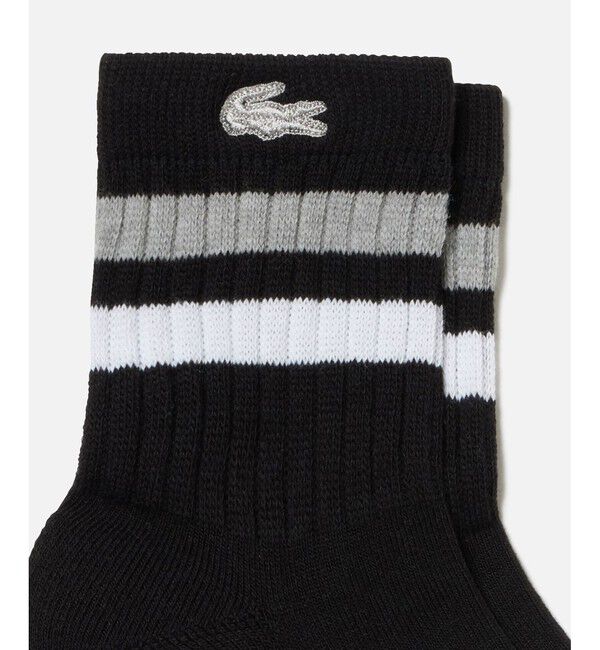 LACOSTE「ラインドアメリブウィメンズショートソックス」|ソックス|