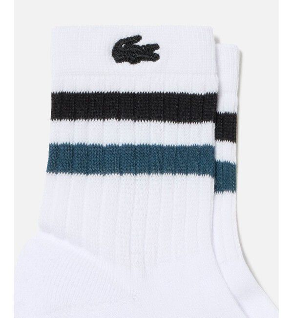 LACOSTE「ラインドアメリブウィメンズショートソックス」|ソックス|
