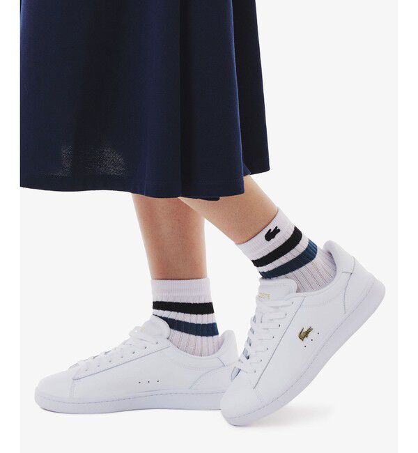 LACOSTE「ラインドアメリブウィメンズショートソックス」|ソックス|